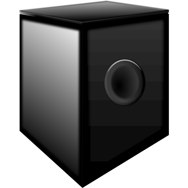 Subwoofer vector drawing Free SVG