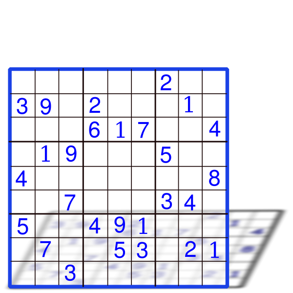 Sudoku with numbers vector graphics