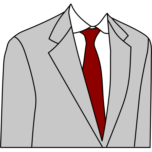 Light grey suit jacket vector image