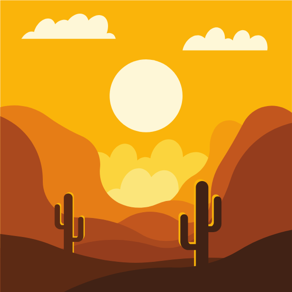 Sunset in the desert-1782848860
