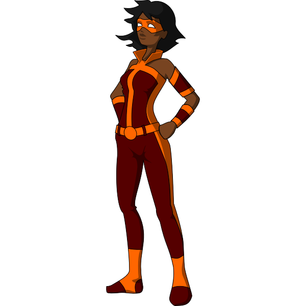 Dark female superhero