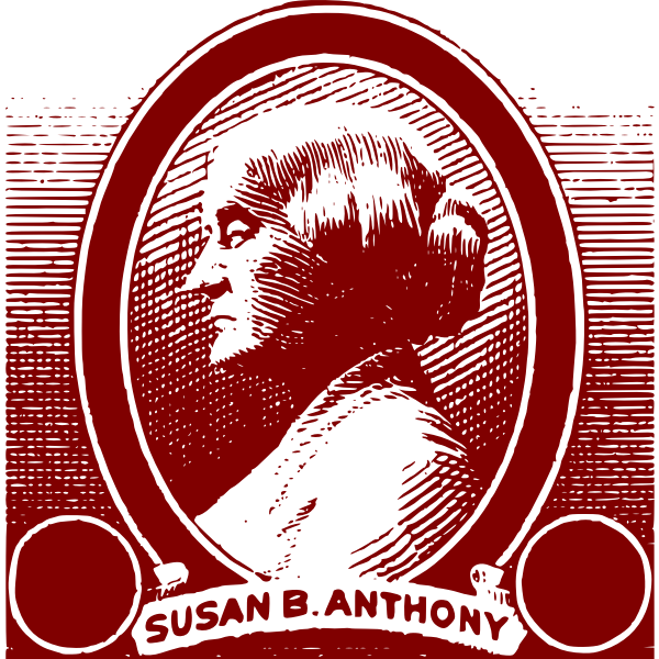 Susan B Anthony portrait vector image