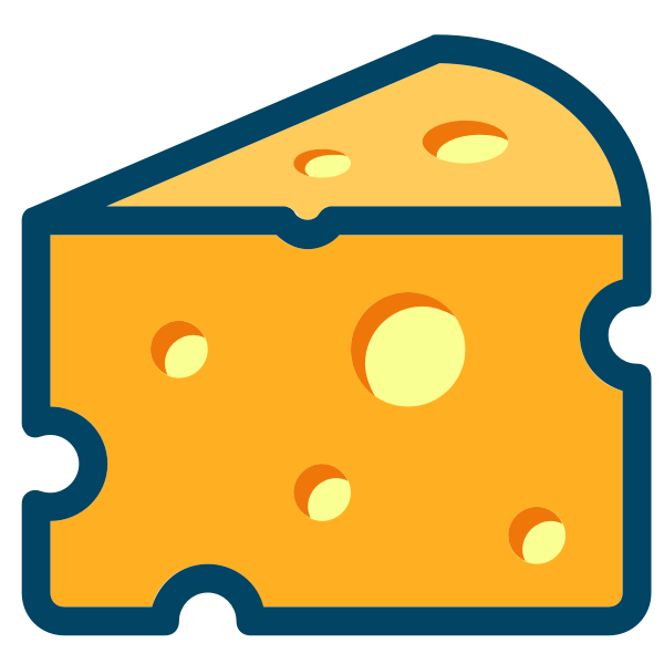 Swiss cheese vector image