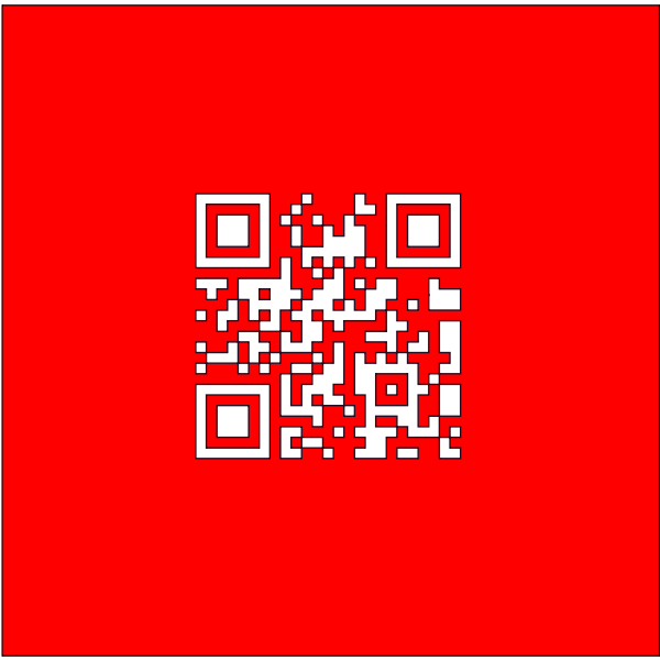 Swiss Flag With QR code vector