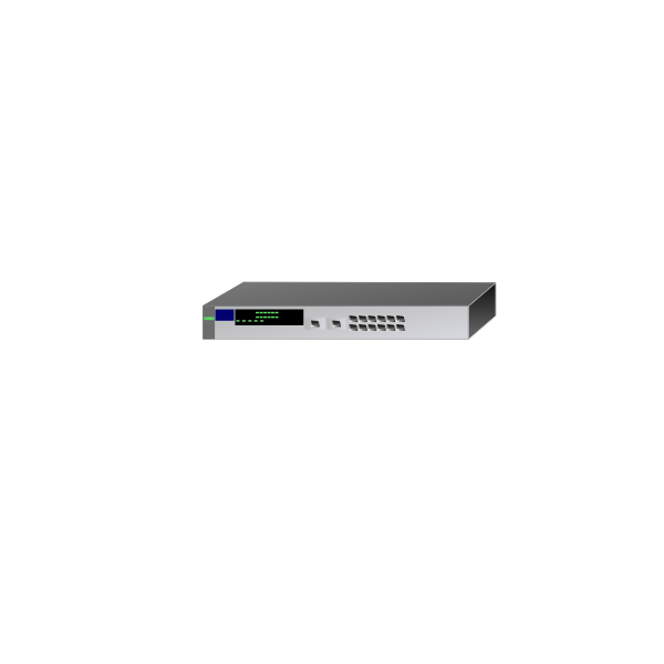 Vector drawing of HP networking device