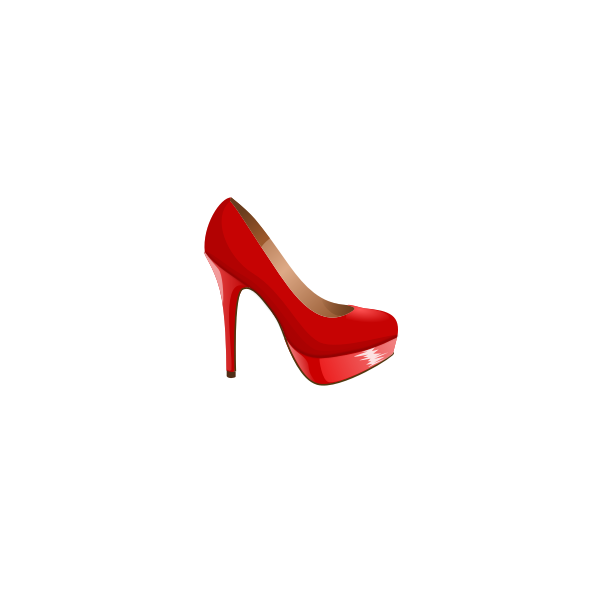 Red shoes vector image