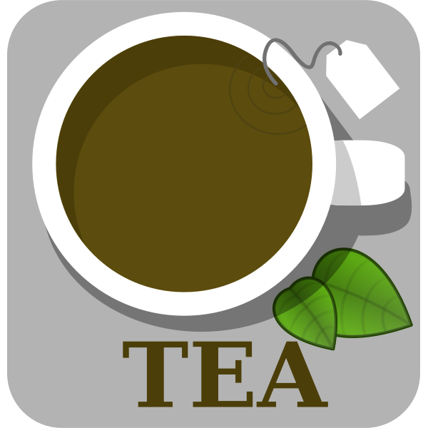 Vector image of tea sign