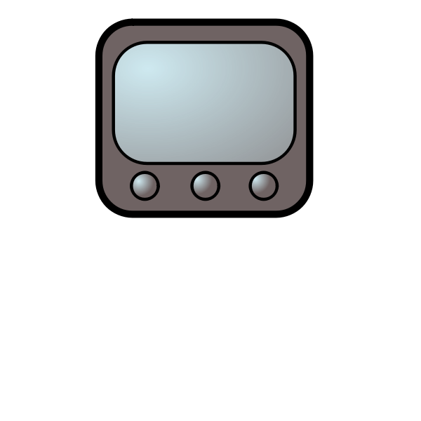 Television pettern vector drawing