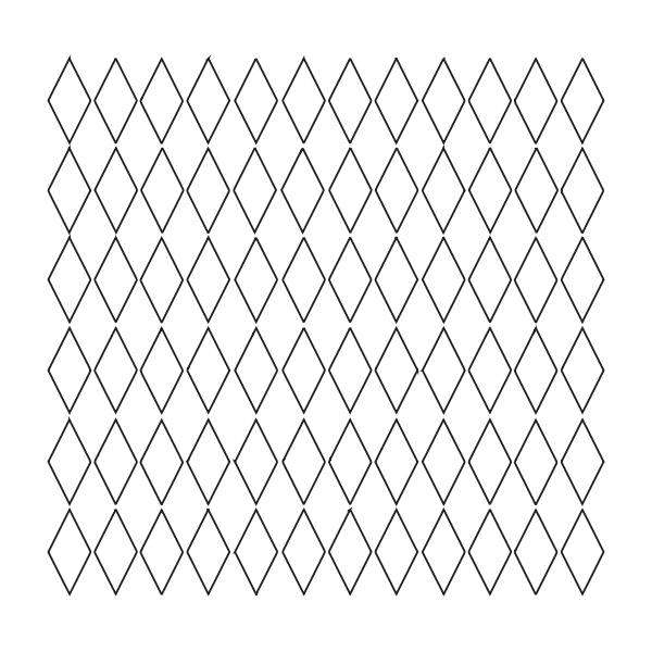 tikigiki diamond grid pattern 1