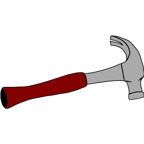 Carpenter hammer vector image | Free SVG