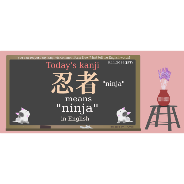 todayskanji 75 ninja