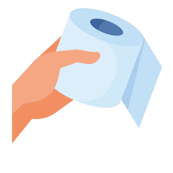 Roll of toilet paper