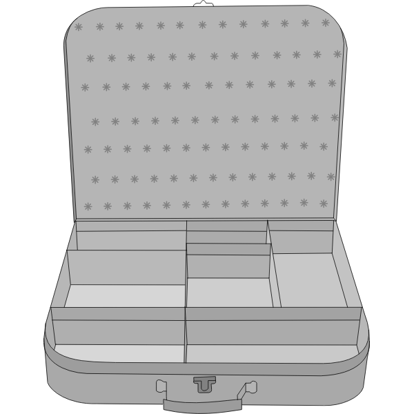 Suitcase vector image