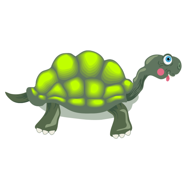 Image of florescent green tortoise | Free SVG