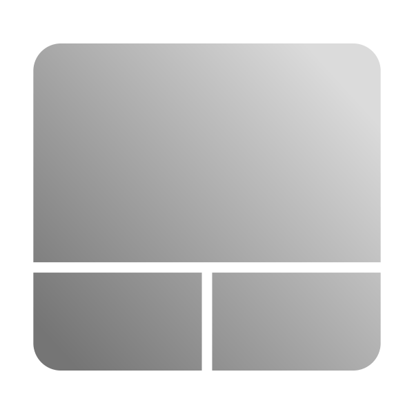 Grayscale touchpad icon vector clip art