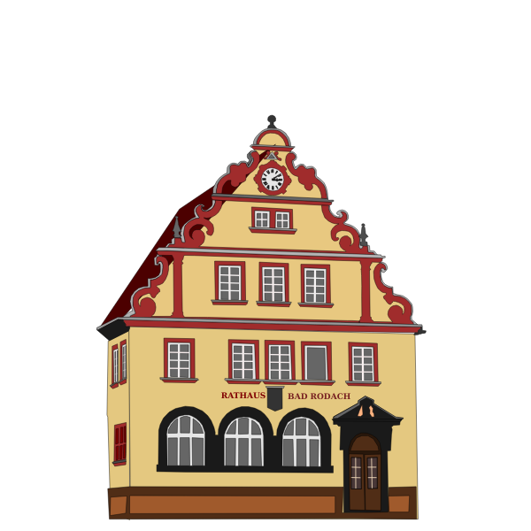 Vector image of Town Hall in Bad Rodach