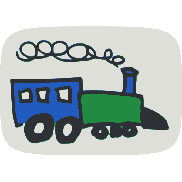 Toy train drawing