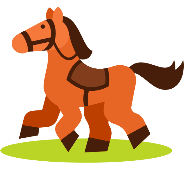 Toy horse icon