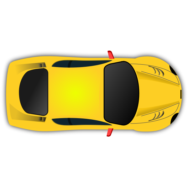 Yellow Car - Top View Remix