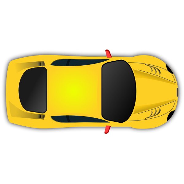 Download Yellow Car Top View Remix Free Svg