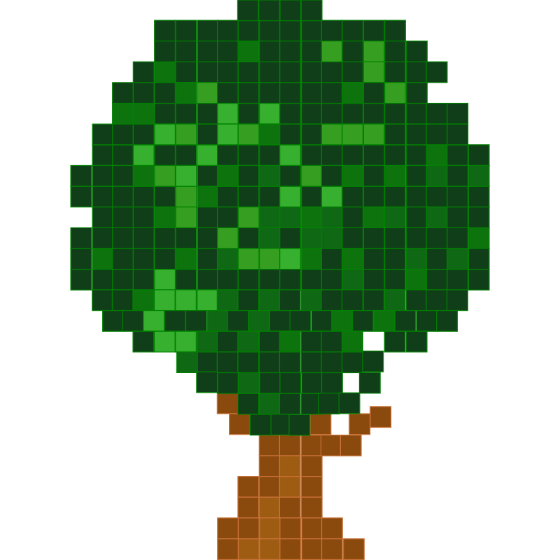 Tree Pixel Art | Free SVG