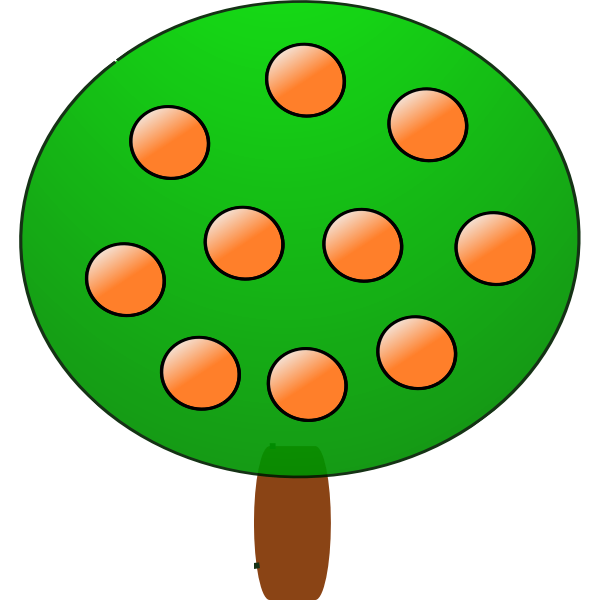 tree 3 orange