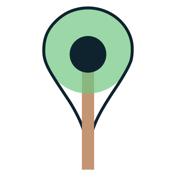 Pin Map Tree Icon