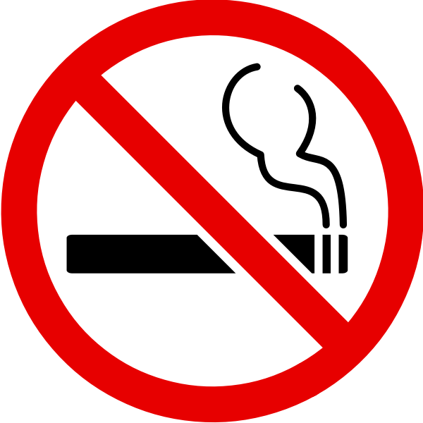 No Smoking sign vector icon