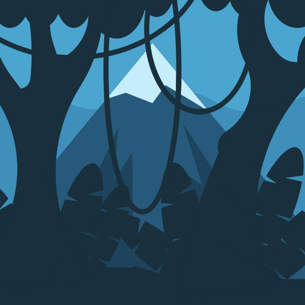 Tropical forest vegetation