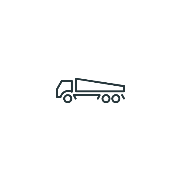 tipping truck icon line art vector image