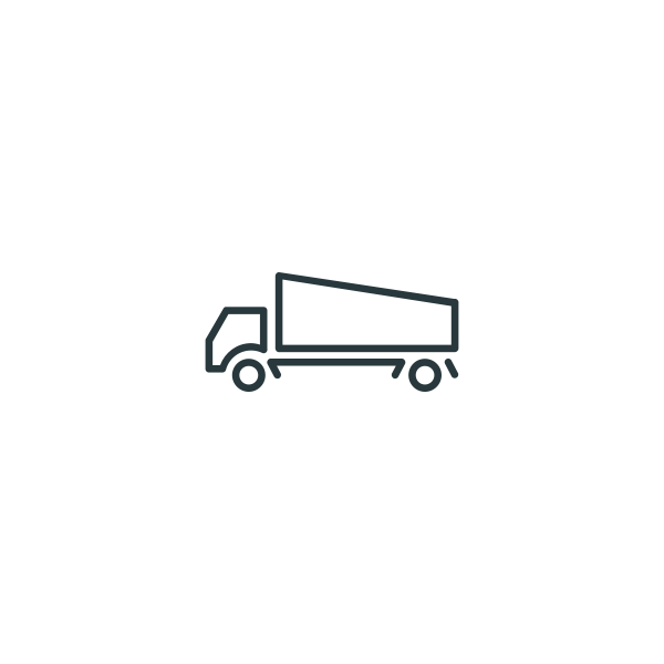 Delivery vehicle icon line art vector clip art