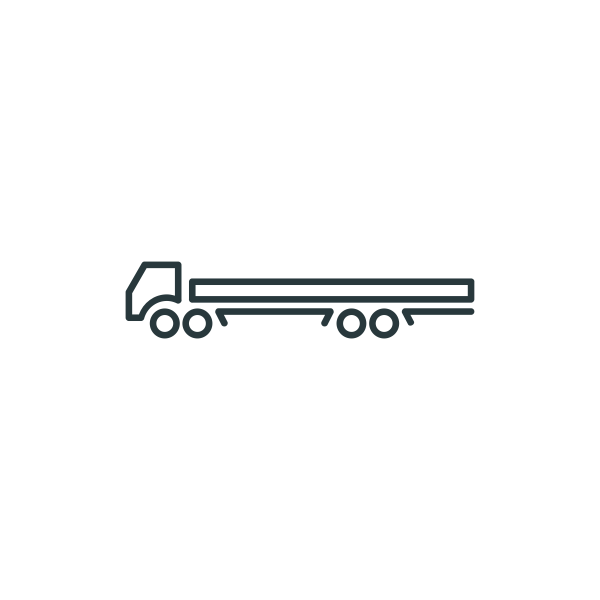 Vector illustration of towing vehicle symbol