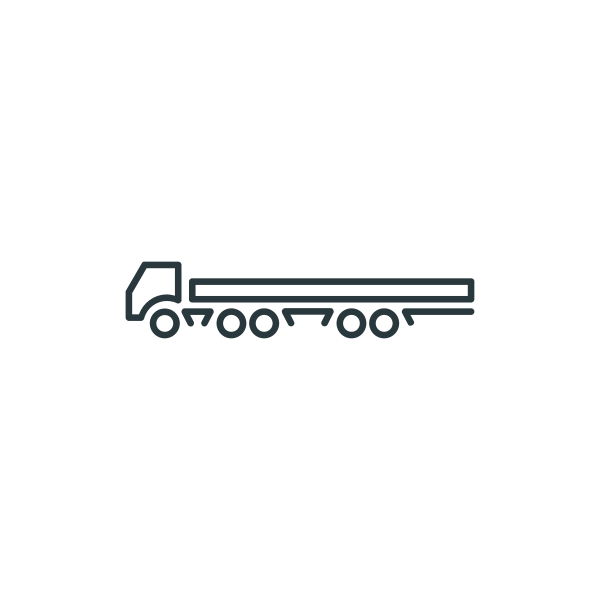 Long truck symbol vector clip art