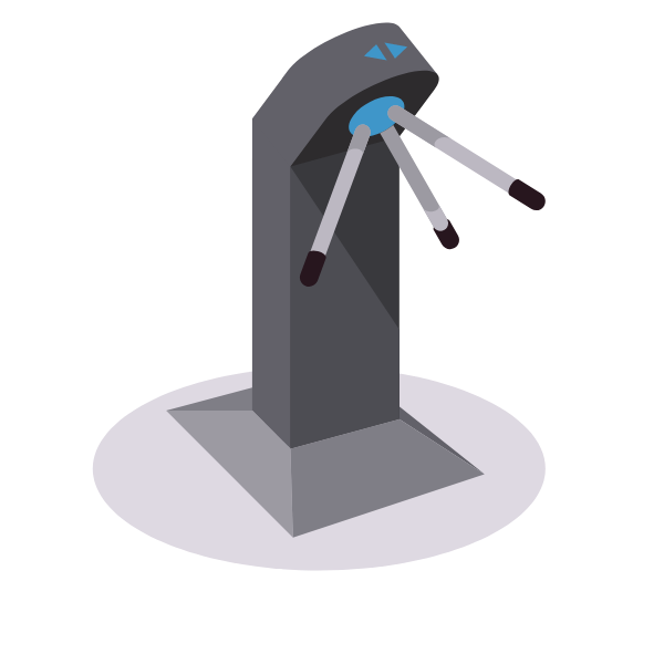 Turnstile device 3D