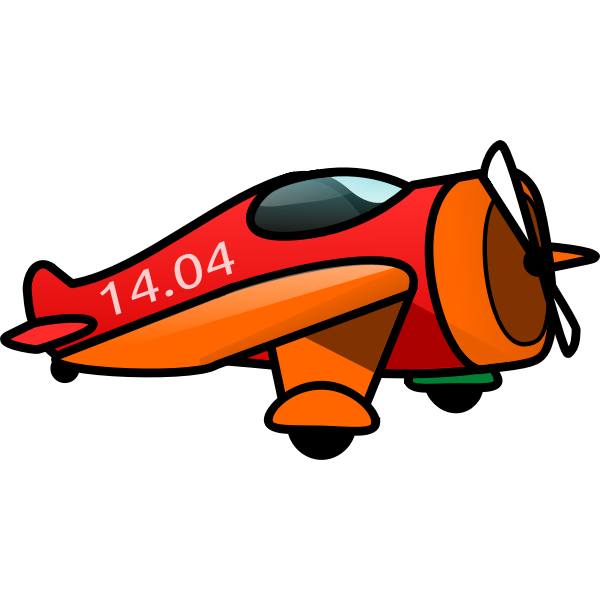Cartoon propeller aircraft | Free SVG