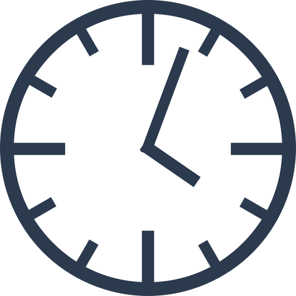 Manual clock vector graphics | Free SVG