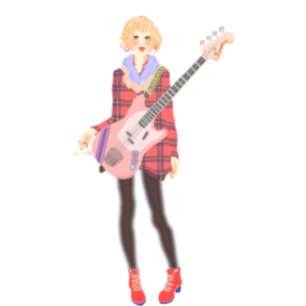 Urban girl guitar player vector image