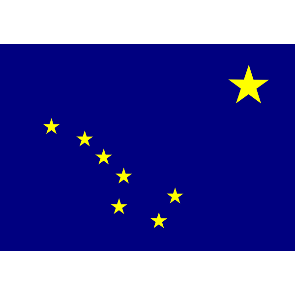 Flag of Alaska, USA