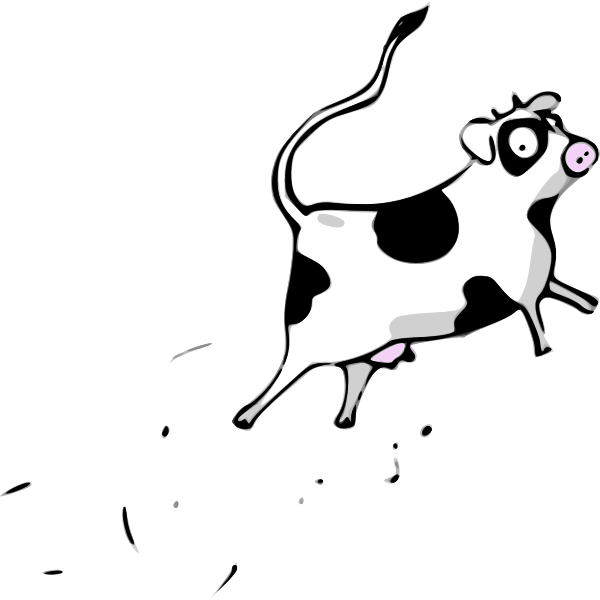 Flying cow clip art