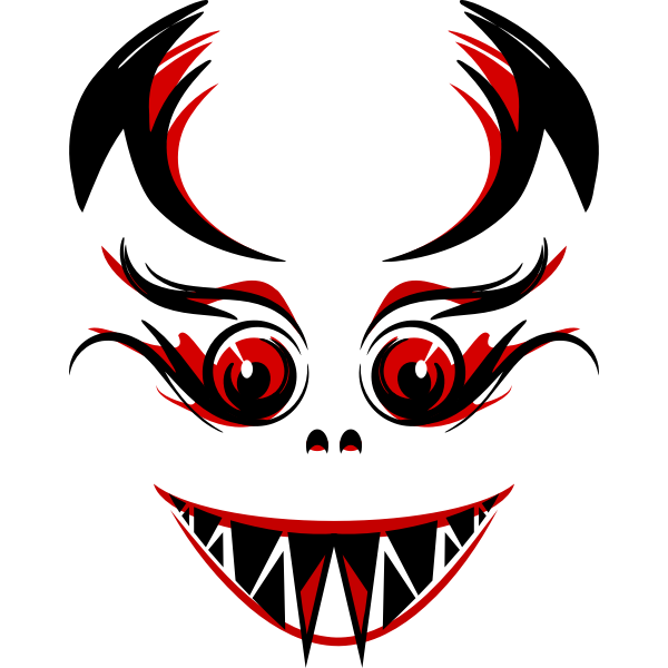 Halloween vampire monster vector clip art