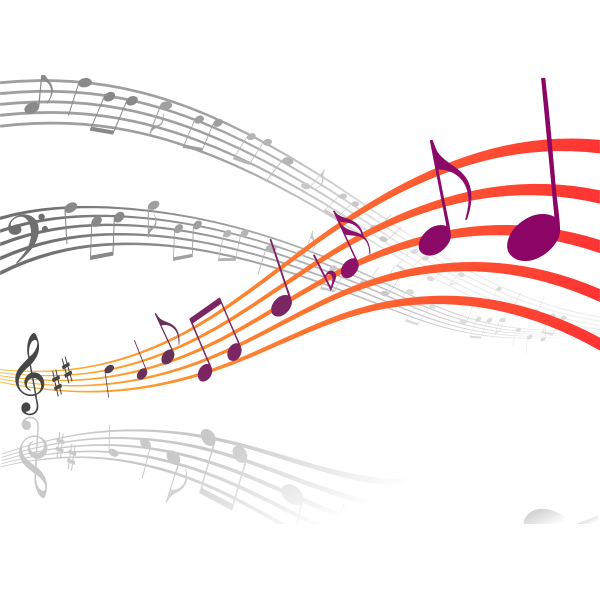 Free Vector Music Notes On Staves Anchillante