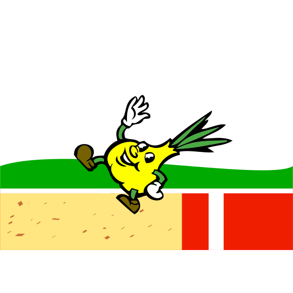 Sport vegetable character vector image