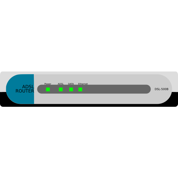 Adsl Router Vector Image Free Svg