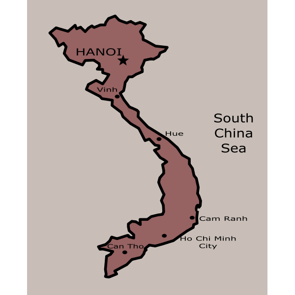 vietnam map