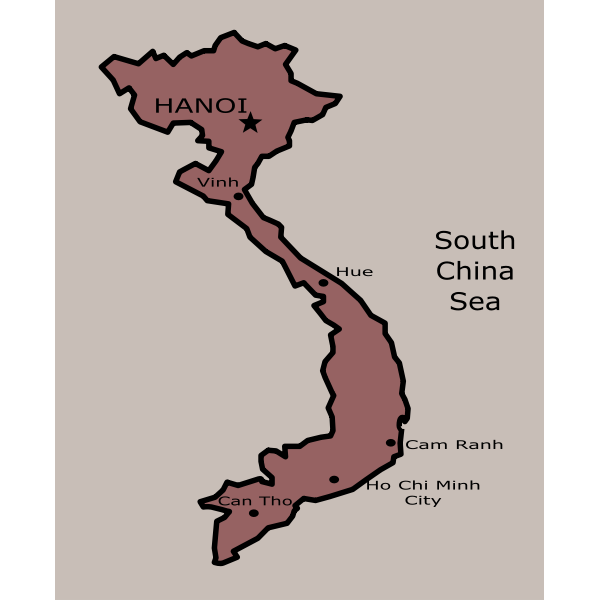 Download Vietnam Map Free Svg