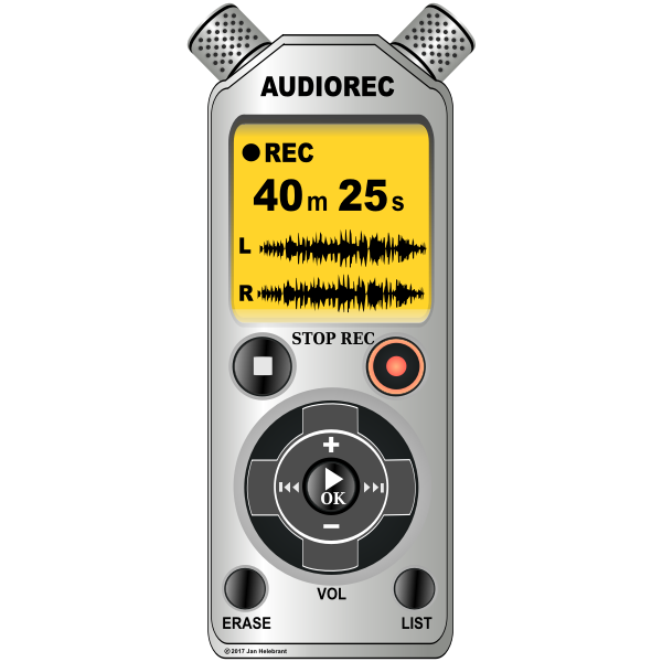 Voice / audio recorder / dictaphone