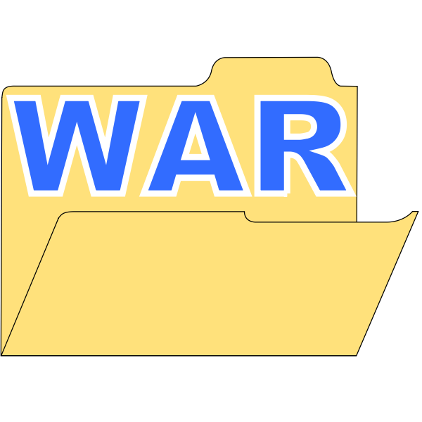 Vector illustration of war directory