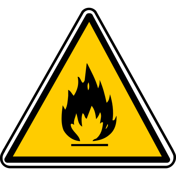 Warning flammable