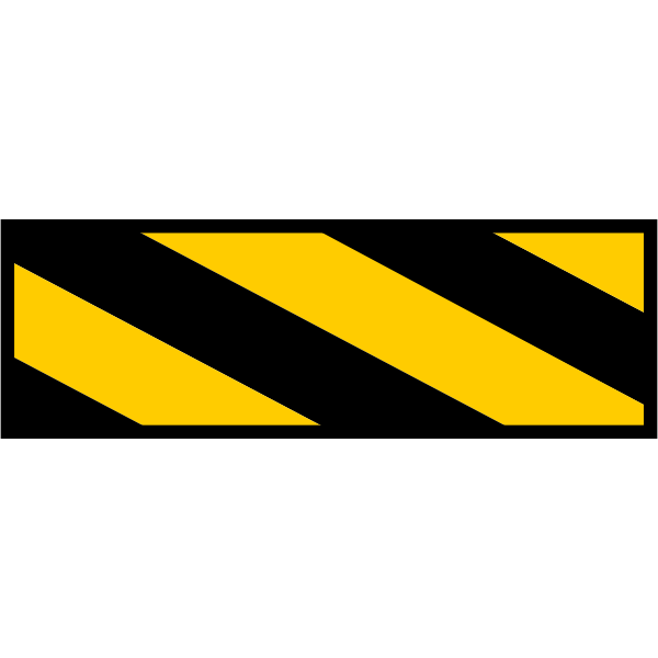 Vector clip art of hazard warning sign
