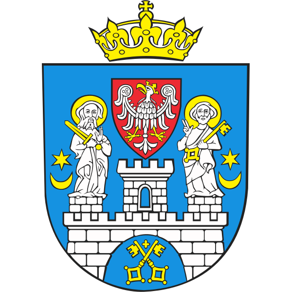 Vector drawing of coat of arms of Poznan City